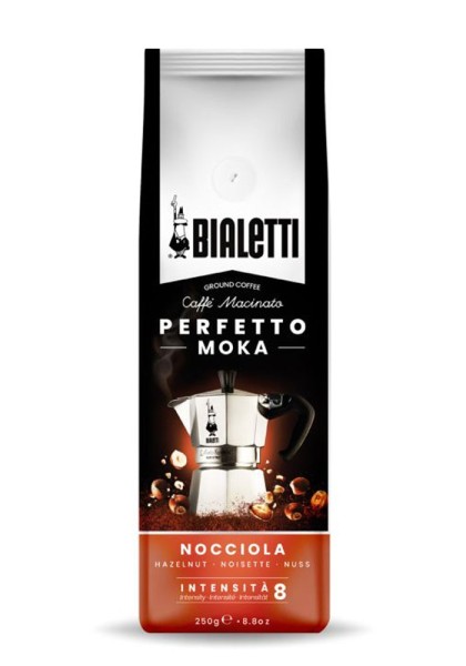 Bialetti Perfetto Moka Nocciola, Kaffee gemahlen 250g