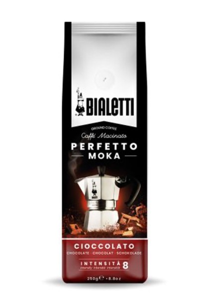 Bialetti Perfetto Moka Cioccolato, Kaffee gemahlen 250g
